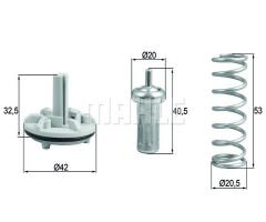 Behr tx 183 80 d termostat vag, audi a1 (8x1, 8xf), seat alhambra (710), skoda fabia