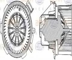 Hella 8ew351034061 dmuchawa mercedes sprinter 06-, mercedes-benz sprinter 3-t autobus (906)