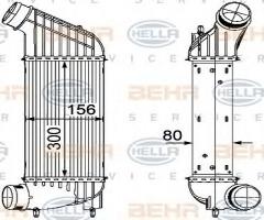 Hella 8ml376746361 intercooler citroen fiat peugeot, citroËn jumpy, fiat scudo (270_)