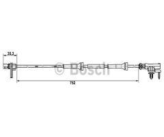 Bosch 0265007638 czujnik abs mitsubishi colt  04-12 tył, mitsubishi colt vi (z3_a, z2_a)