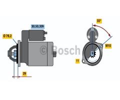 Bosch 0986018890 rozrusznik 12 v, bmw 3 (e46) compact 