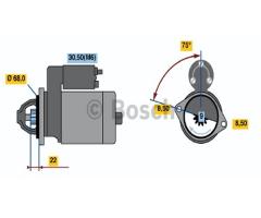 Bosch 0986019870 rozrusznik opel, opel astra g hatchback (f48_, f08_), saab 9-3 (ys3f)