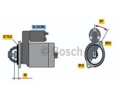 Bosch 0986020350 rozrusznik 12v, mercedes-benz slk (r172)