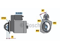 Bosch 0986020900 rozrusznik 12v, ford ka (rb_)