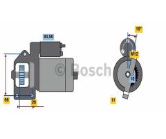 Bosch 0986024040 rozrusznik audi, audi a6 (4g2, c7, 4gc)