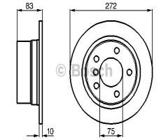 Bosch 0986478439 tarcza hamulc., bmw z3 (e36)