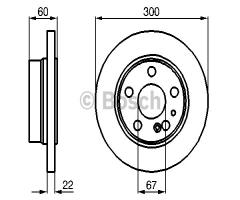 Bosch 0986478566 tarcza hamulc. mercedes w140 s-klasa  91-98 tył, mercedes-benz klasa s (w140)