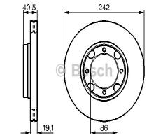 Bosch 0986478674 tarcza hamulc., hyundai accent i (x-3)