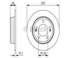 Bosch 0986479052 tarcza hamulc. hyundai i30  11- tył, hyundai i30 (gd), kia cee`d