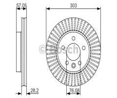 Bosch 0986479154 tarcza hamulc. vw amarok  10-, vw amarok (2h_, s1b)