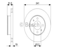 Bosch 0986479377 tarcza hamulc. hyundai accent  00-05, hyundai accent ii (lc)