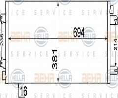 Hella 8fc351306651 chłodnica klimatyzacji renault, opel movano nadwozie pełne (f9)