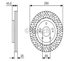 Bosch 0986479527 tarcza hamulc., mitsubishi grandis (na_w)