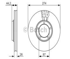 Bosch 0986479696 tarcza hamulc., hyundai h-1 / starex