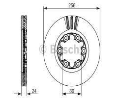 Bosch 0986479712 tarcza hamulc., ford ranger (er, eq)