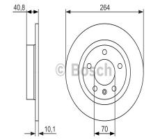 Bosch 0986479715 tarcza hamulc., opel corsa d