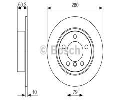 Bosch 0986479728 tarcza hamulc., mini mini countryman (r60)