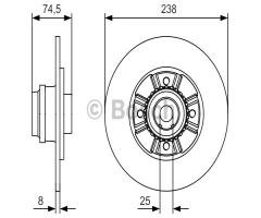 Bosch 0986479760 tarcza hamulc., renault clio ii (bb0/1/2_, cb0/1/2_)