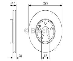 Bosch 0986479a01 tarcza hamulc. mercedes w246 b-klasa  11- przód, mercedes-benz klasa b (w246, w242)