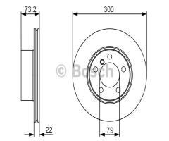 Bosch 0986479a18 tarcza hamulc. bmw 1 f20  11-przód, bmw 1 (f20)