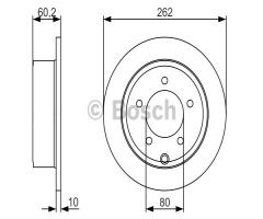 Bosch 0986479a39 tarcza hamulc. dodge caliber  06- tył, chrysler sebring (js), dodge caliber