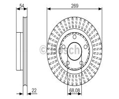 Bosch 0986479a42 tarcza hamulc. vw passat 4motion  00-05 tył, audi a6 (4b2, c5), vw passat (3b3)