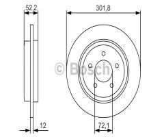 Bosch 0986479a53 tarcza hamulc. ford maverick  03-07 tył, ford maverick