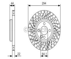 Bosch 0986479a69 tarcza hamulc. mini cooper s  06-, mini mini roadster (r59)