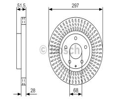 Bosch 0986479b15 tarcza hamulc. mazda cx-5  11- przód, mazda cx-5 (ke, gh)