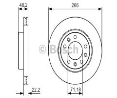 Bosch 0986479c34 tarcza hamulc., peugeot 308 ii