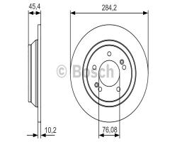 Bosch 0986479c39 tarcza hamulc. kia carens  13- tył, kia carens iv