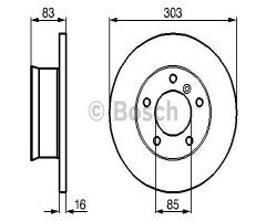 Bosch 0986479c84 tarcza hamulc. mercedes w460,w461 g-klasa  79-, mercedes-benz klasa g (w460)