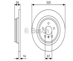 Bosch 0986479d10 tarcza hamulc., mercedes-benz gle (w166)