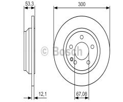 Bosch 0986479d12 tarcza hamulc., mercedes-benz klasa v (w447)