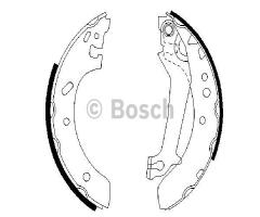 Bosch 0986487561 szczęki hamulc., ford fiesta nadwozie pełne (f3l, f5l)