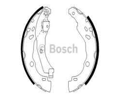 Bosch 0986487627 szczęki hamulc., dacia logan (ls_), nissan micra iv (k13)