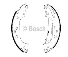 Bosch 0986487667 szczęki hamulc. ford transit connect  02-, ford tourneo connect