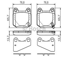 Bosch 0986494229 klocki hamulc. subaru impreza  01- 2,0 wrx sti tył, mitsubishi lancer vi (cj-cp_)