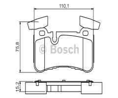 Bosch 0986494411 klocki hamulc. mercedes e63amg  06-09 tył, mercedes-benz cls (c218)