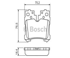 Bosch 0986494424 klocki hamulc. lexus ls460  06- tył, lexus ls (uvf4_, usf4_)