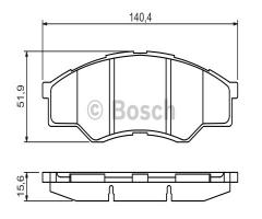 Bosch 0986494425 klocki hamulc. toyota hilux  06- przód