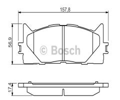 Bosch 0986494430 klocki hamulc. toyota camry  06-