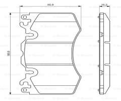 Bosch 0986494440 klocki hamulc. landrover discovery  09- przód, land rover range rover iii (lm)