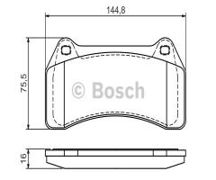 Bosch 0986494448 klocki hamulc. jaguar s-type  02-08 przód 4,2 v8, jaguar s-type (ccx)