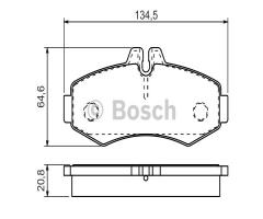 Bosch 0986494451 klocki hamulc. mercedes vito  98-03, mercedes-benz vito autobus (638)