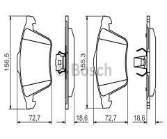 Bosch 0986494492 klocki hamulc. opel vectra c  05-08 2,8 v6 turbo, opel signum