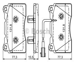 Bosch 0986494539 klocki hamulc. alfa romeo giulietta  10- przód, alfa romeo giulietta (940)