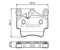 Bosch 0986494567 klocki hamulc. porsche 911 (997)  04- tył