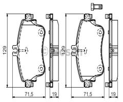 Bosch 0986494663 klocki hamulc. mercedes w176 a-klasa  12- przód, mercedes-benz klasa b (w246, w242)