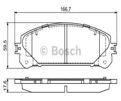 Bosch 0986494686 klocki hamulc. lexus rx  09- przód